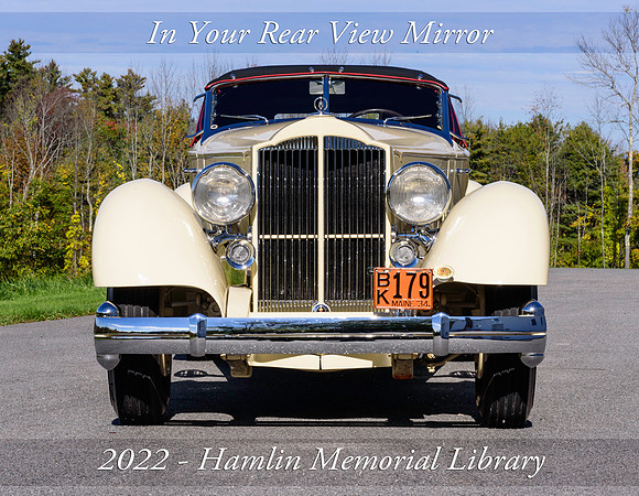 Calendar cover- 1934 Packard 1106 (Twelve) Runabout Speedster by LeBaron